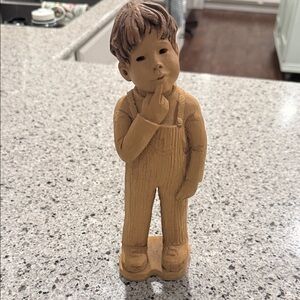 Lee Bortin Clay Sculpture of Boy